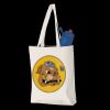 Q-Tees 11L Canvas Tote with Contrast-Color Handles Thumbnail